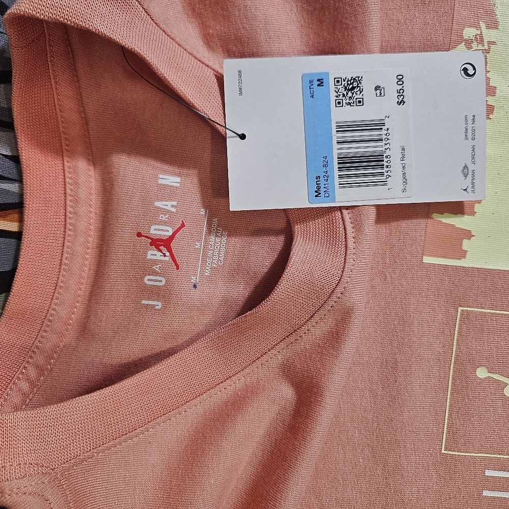 'NWT' Mens JORDAN TSHIRT 'Pink'